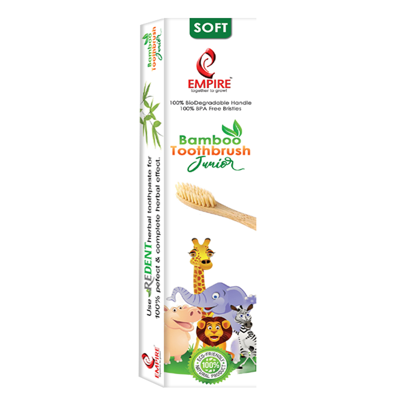 BAMBOO TOOTH BRUSH JUNIOR (SOFT) - 1PC